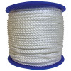 Orion Ropeworks 530120-00600 Twisted Nylon Rope 3/8 In x 600 Ft 3-Strand White