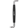 Screwdriver, Tip Type: Phillips; Tip Size: #1 x #2; Overall Length: 4 Inch; Blade Material: Alloy Steel; Handle Style: Offset; Tip Angle: 90 degrees; Bolster: No; Cabinet Tip: No; Thin Blade: No; Weight: 0.07 LB