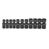Socket Set, 11 Pieces, 1/2 Inch Dr, 6 Point, 1/2 Inch Size