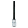 Socket Bit, 3/8 Inch Dr, 1/4 Inch Size, Hex, 6 Inch OAL