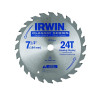 Irwin 25130 Classic Series Portable Corded Carbide Saw Blade, 7-1/4 in dia, 24 Tooth Ct