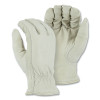 Majestic 1511/10 Winter Lined Cowhide Drivers Gloves, 10/Large, Cowhide, Pile Lining, Beige