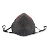 North by PIP LM-500-WF Textile Face Cover with Replaceable Filter, 12 Filters, Adjustable Ear Loops/Nose Clip, One Size