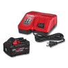 Milwaukee Tool 48-59-1881 M18 REDLITHIUM FORGE XC8.0 Starter Kit, 18 V, Lithium-Ion