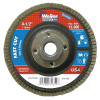 Weiler 31351 Vortec Pro Abrasive Flap Disc, 4-1/2 in dia, 60 Grit, 5/8 in-11, 13000 rpm, Type 29