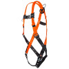 Miller by PIP T4500/XXLAK Titan II Non-Stretch Harness, Back D-Ring, 2XL, Friction Shoulder/Mating Chest/Tongue Leg Buckles