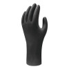 Showa 6112PFM Biodegradable Disposable Nitrile Gloves Medium Powder-Free Black 4 Mil
