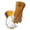 Black Stallion GM1510 Grain Goatskin MIG Welding Gloves Large White