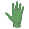 SHOWA 6110PFS 9-1/2 in Powder Free Unlined Nitrile Disposable Gloves, Green, Size S, 100PK