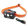 Klein Tools 56064 Rechargeable Headlamps with Strap, 3.7 V, 400 Lumens, All-Day Runtime, Auto-Off, Silicone Strap