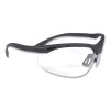 Radians CH1-125 Cheaters Bi-Focal Safety Glass, 2.5 Diopter, Polycarbonate, Black, Nylon