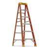 Werner 6106 Fiberglass Step Ladder 6 Ft Type IA 300 Lb Capacity Single Sided Orange Yellow