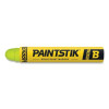 Markal 82831 Paintstik Original B Solid Paint Marker, 11/16 in dia, 4-3/4 in L, Fluorescent Yellow