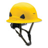 Fibre-Metal by PIP CSH12002 Full-Brim Non-Vented Class E Safety Helmet Yellow Single