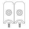 Tweco A5321P Standard Nozzle Insulator, For A-316; A-532 Electrode Holder