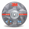 3M 7010409732 Silver Depressed Center Grinding Wheel, 9 in dia, 1/4 in, 5/8 in -11 Arbor Thread, 36 Grit, Precision Shaped Ceramic
