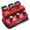 Milwaukee Tool 48591807 M18 and M12 Rapid Charge Station, Lithium-ion, 120 V, Black/Red