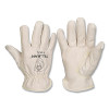 Tillman 1412L Drivers Gloves, Large, Cotton Stitching/Top Grain Pigskin, Fleece Lining, Pearl
