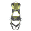 Miller by PIP H5CC311021 H500 Construction Comfort Full Body Harness, Back/Side D-Rings, Sm/Med, Mating Chest Buckle/Tongue Leg Buckles