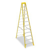 Werner 6312 Fiberglass Stepladder, 6312, Type IAA, 12 ft L, 33.84 in W, Single-Sided, 375 lb Load Capacity, Yellow