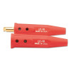 Lenco 05041 Cable Connector, Single Oval-Point Screw Connection, 4 to 1/0 Cable Cap, Red