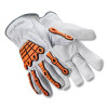 HexArmor 4060-XXL Chrome SLT Cut-Resistant Gloves, 4060, A5 Cut, 2X-Large, White/Orange, Arc Flash CAT 2 Rated