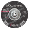 Weiler 56468 Wolverine Grinding Wheel Type 27 7 In x 1/4 In x 5/8 In 11 24 Grit A24R
