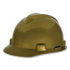 MSA 464852 V-Gard Protective Cap-Style Hard Hat, Slotted, Staz-On Suspension, Standard Size, Gold