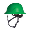 MSA  V-Gard H2 Safety Helmet, Type II, Full Brim, Rachet Suspension, Vented, Green
