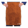 Best Welds 250 Split Leg Waist Aprons, 18 in x 24 in, Side Split Cowhide, Lava Brown