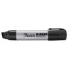 Sharpie 44001A Magnum Permanent Marker, Black, Oversized, Broad Chisel Tip, 12 EA/DZ