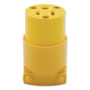 Eaton Crouse-Hinds 4887BOX 3 Wire Grounded Vinyl Plug, 15 A, 125 V, Vinyl, Female