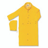 MCR Safety 260CXL 260C Classic Plus Series 2-Pc Yellow Ankle-Length Raincoat, Detachable Hood, 0.35 mm, PVC/Polyester, X-Large
