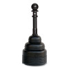Eagle 1208BLACK SafeSmoker Cigarette Receptacle 4 Gallon 17-1/4 Inch Diameter HDPE Black
