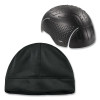 Ergodyne 16911 N-Ferno 6808ZI Zippered Winter Beanie Hat with Bump Cap, Fleece/Knit/Polypropylene, Black