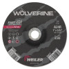 Weiler 56383 Wolverine Cutting Wheel, A24R, 7 in dia, 3/32 in Thick, 7/8 in AH, 24 Grit, Type 27