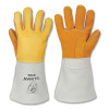 Tillman 850L Stick Welding Gloves, 850, Split Elkskin Palm/Top Gr Elkskin BOH/Split Cowhide Cuff, Lg, Gold, 14 in L Cuff