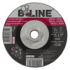 B-Line Abrasives 41287T Depressed Center Combo Wheel, 4-1/2 in dia, 1/8 in Thick, 5/8 in-11 Arbor, 30 Grit, Aluminum Oxide
