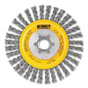 DeWalt DW49252 Wire Wheel Brushes, Stainless Steel Stringer, 6 in dia, 5/8 in-11 TPI, 9000 RPM