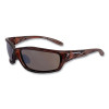 Crossfire 2117 Crossfire Infinity Premium Safety Glasses, HD Brown Mirror Lens, Polycarbonate, Crystal Brown Frame