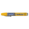 DYKEM 40006 BRITE-MARK 40 Threaded Cap/Barrel Permanent Paint Marker, Valve Action, Medium, Yellow