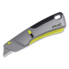 Pacific Handy Cutter E13206-9 Victa Safety Knife, 7 in L, Retractable Blade, Carbon Steel, Metal Handle, Green/Silver