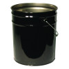 Freund 1252 Unlined Open Head Steel Pail 5 Gal Black