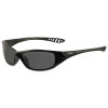 KleenGuard 25714 V40 Hellraiser Safety Glasses, Smoke Polycarbonate Lens, Uncoated, Black, Nylon