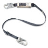 MSA 10211485 V-SERIES Standard Shock Absorbing Lanyard, 12 ft, Single, Sm/Sm Snaphooks, Web, Adjustable, Free Fall/Heavy Worker, 400 lb