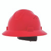 Jackson Safety 20824 Advantage Series Full Brim Vented and Non-Vented Hard Hat, 4 pt Rapid Dial, Vented, Red