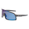 MCR Safety HK418BZDC Hulk 4 Safety Glasses Black Frame Blue Diamond Mirror Polarized MAX36 Lens