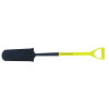 Nupla 72092 Ergo Power Drain Spade, 14 in x 4.75 in Round Pt Blade, 27 in Fiberglass D-Handle