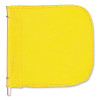 Checkers FS9024-Y Replacement Warning Whip Flag, 12 in x 11 in, Yellow