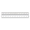 Starrett 52661 Model C604RE 12 In Steel Rule 8th to 64th Graduations Spring Tempered